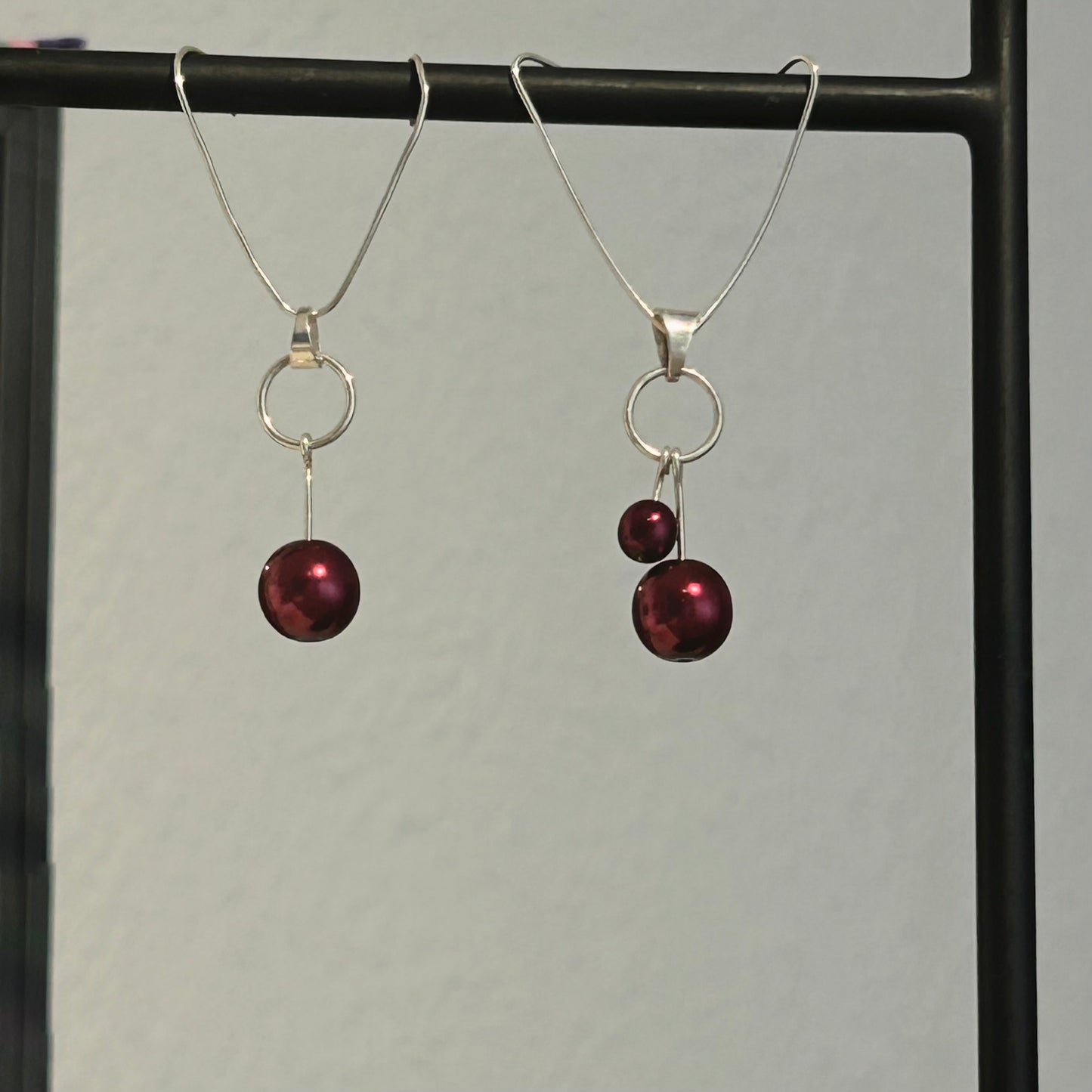 Burgundy charm